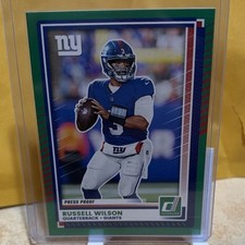 Panini Donruss 2025 Press Proof Russell Wilson #61 Giants Football Card
