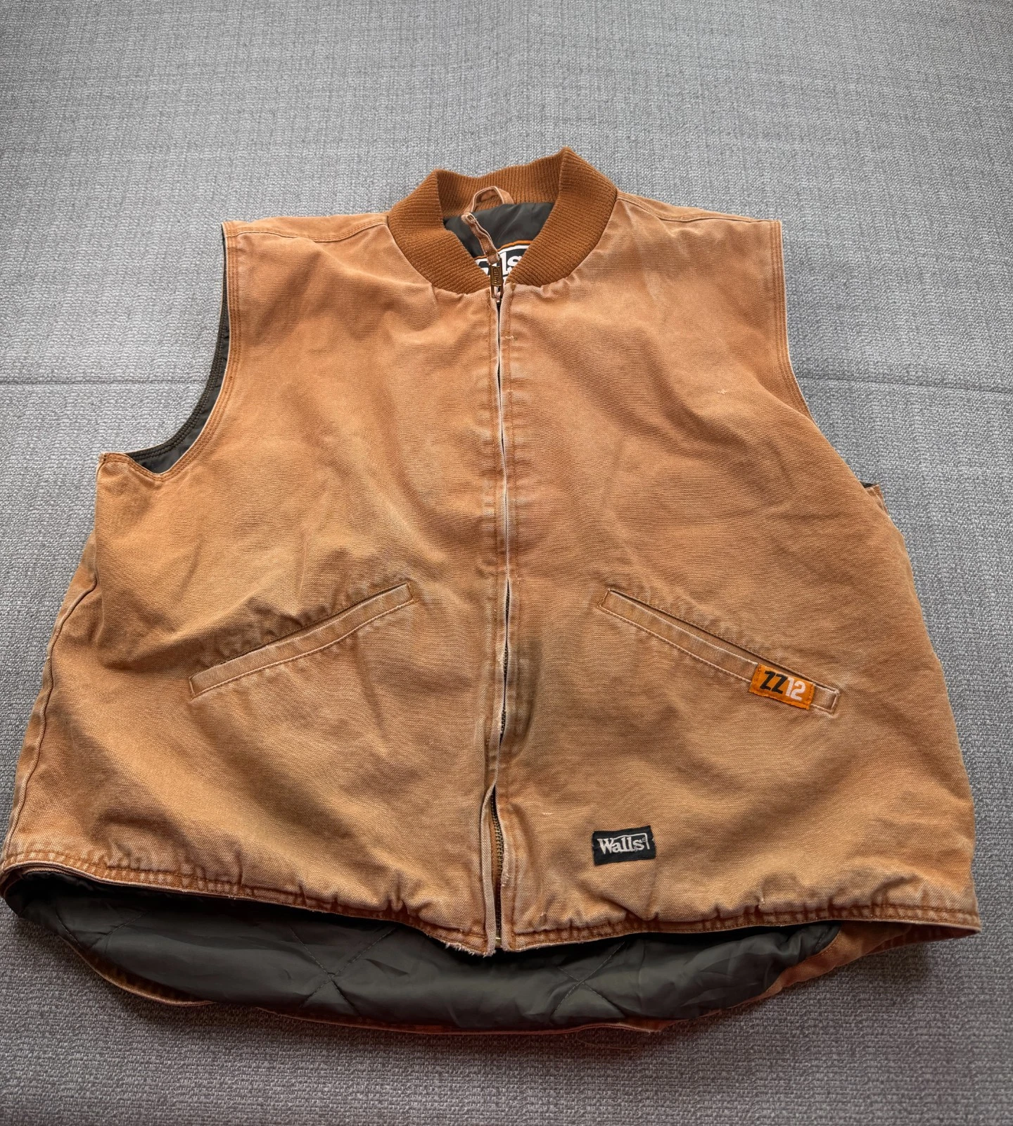 Walls Vest Mens XL Brown Cotton Canvas Logo Insulated Full Zip Workwear Outdoor
Opens in a new windo