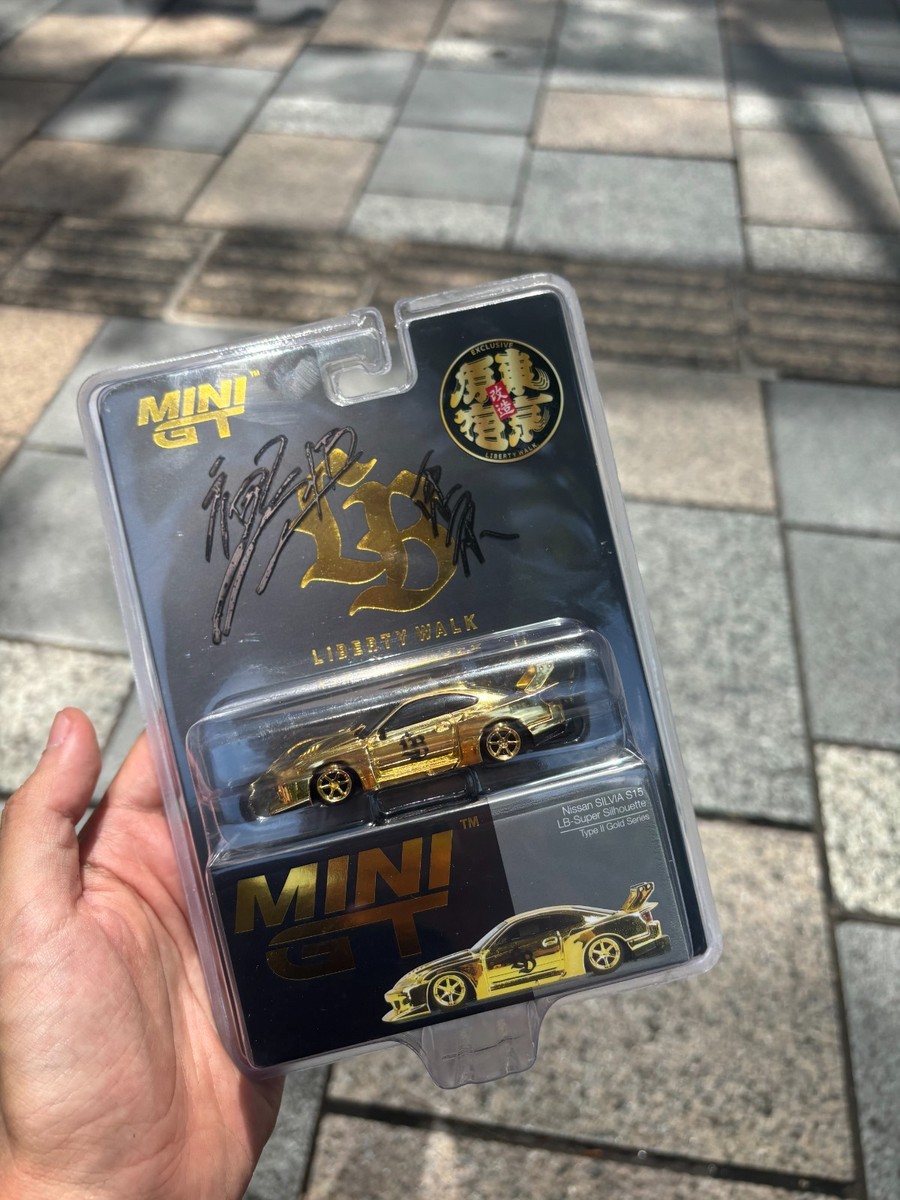 ミニカー Mini gt s15 gold Harajuku sign LBWK × MiniGT 1:64 Nissan Silvia S15 LB Super Silhouette