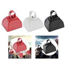 Metal Cowbell Noise Maker Cheering Bell  Chimes 2.91x2.36x2.95inch Cow Bell for