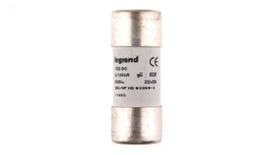 Wkładka bezpiecznikowa cylindryczna 22x58mm 80A gL 500V HPC 015380