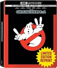 New Steelbook Ghostbusters Movie 2 Pack: I  II UHD  Blu-ray  Digital 