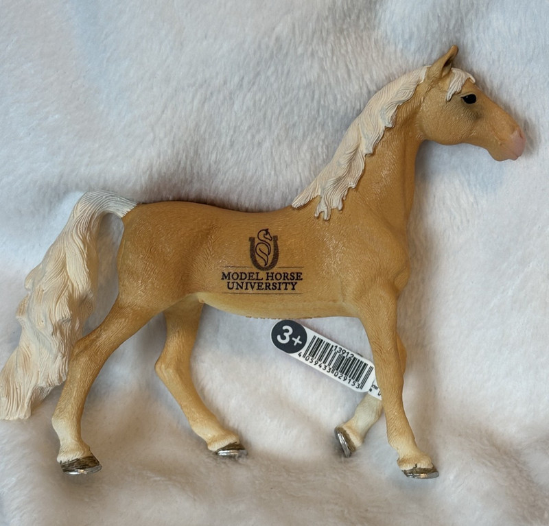 NEW-1 of 20 made Barrel Brand Palomino ASB Exclusive Schleich horse-VERY RARE!!