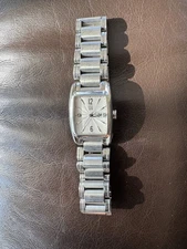 ESQ by Movado Rectangular Quartz Watch Silver Tone Stainless Steel SwissMovement