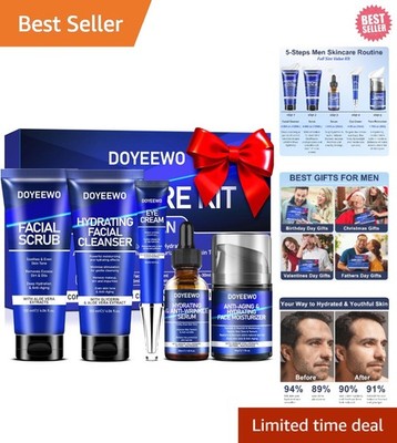 Hydrating Face Care Kit for Men - Anti-Aging & Self-Care Essentials