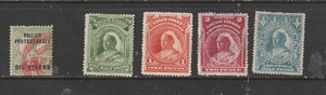 Niger Coast Protectorate Scott# 3 Used +43-46 MH-Used #44 is MNH