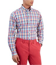 Club Room Mens Performance Button Down Dress Shirt