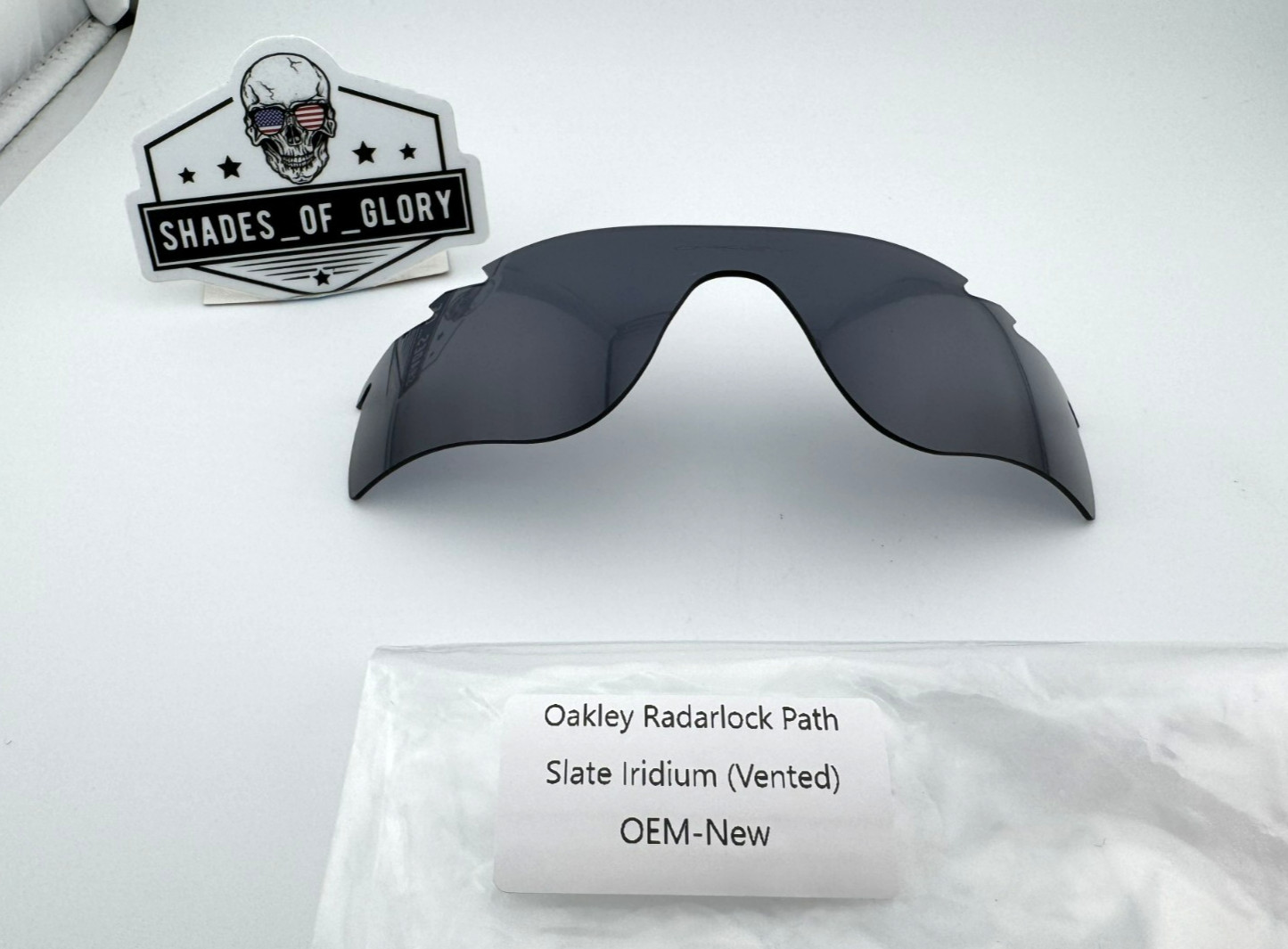 OAKLEY RADARLOCK PATH VENTED SLATE IRIDIUM LENS SUNGLASSES AUTHENTIC NEW RARE image 2
