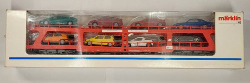 Märklin 42342 Autotransportwagen beladen mit 8 PKW *neuwertig* OVP | Zustand: Gebraucht
