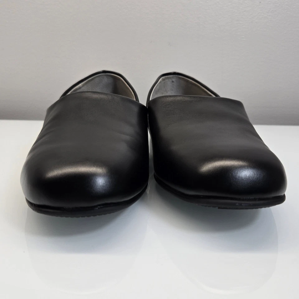 L.B. Zapatilla Evans Radio Tyme Hombres 10.5EEE Cuero Negro Aristocrat Opera Sin Cordones Foto 3 de 4