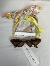 Janie And Jack Cat Eye Sunglasses Floral Headband Yellow Headband New With Tags