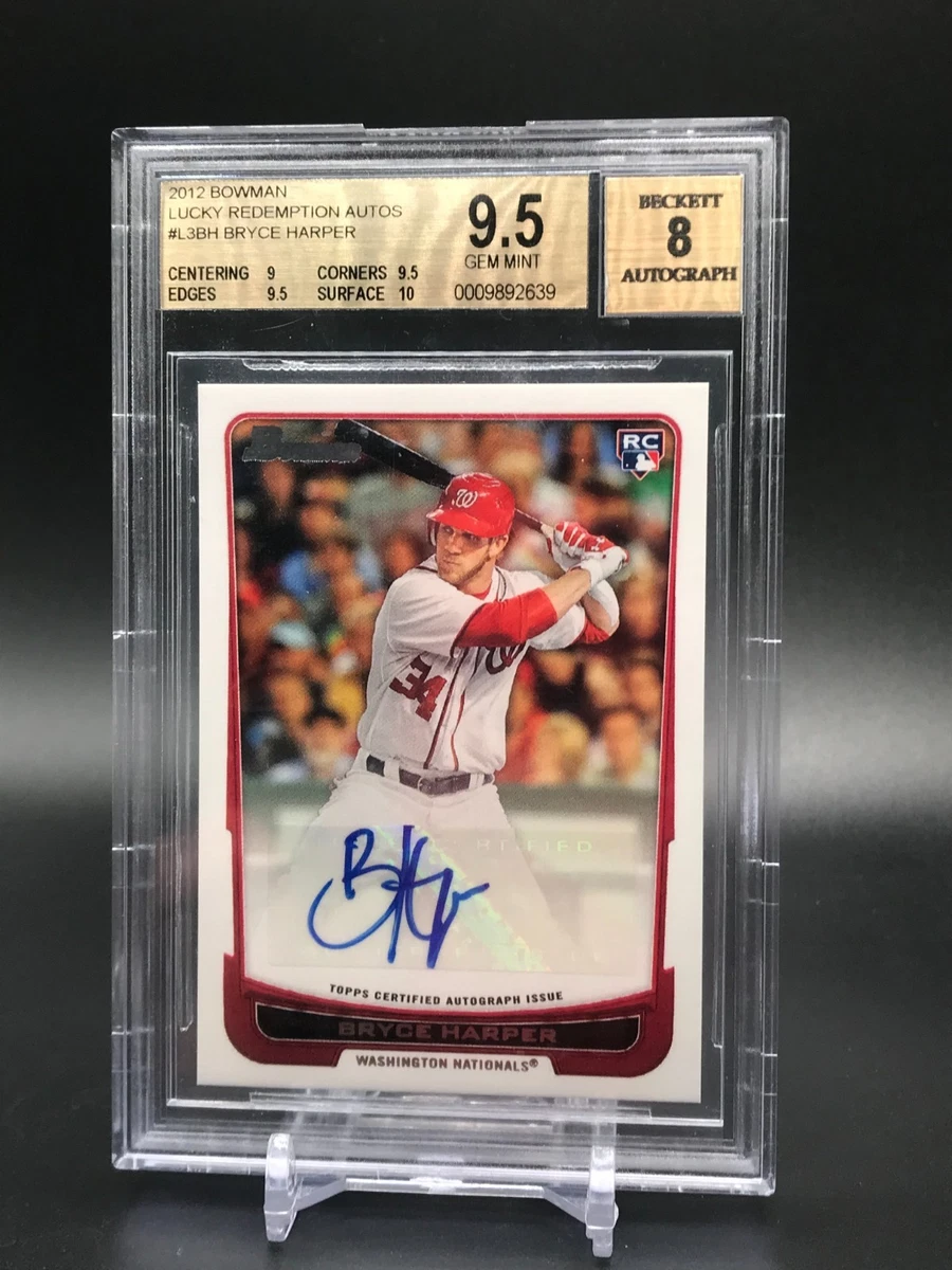 Autographed Bryce Harper Washington Nationals Baseball Trading