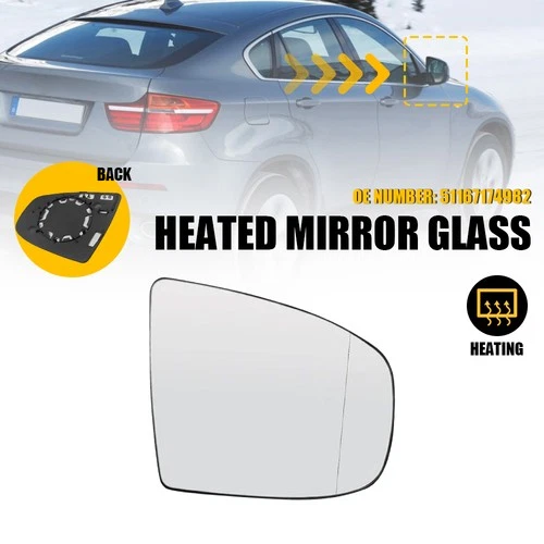 Mirror Glass Heated Right Side 51167174981 For 2007-2014 BMW X5 X6 E70 E71 E72 C