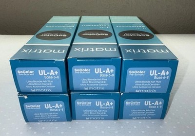 Matrix Socolor Permanent Cream Hair Color UL-A+ (6 Boxes)