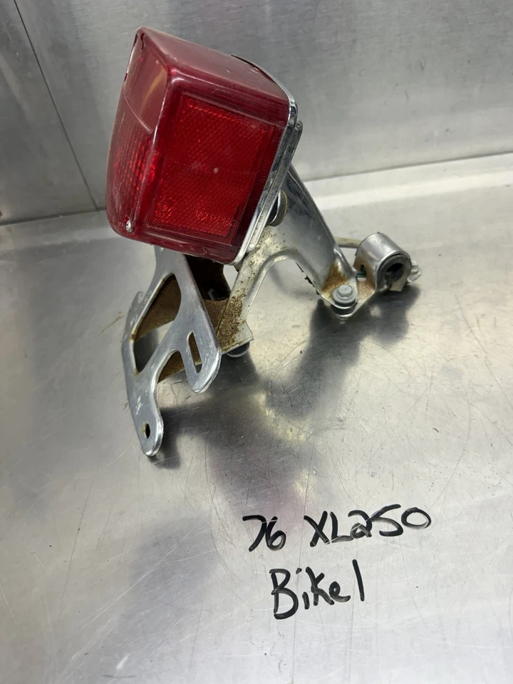 74 75 76 Oem Honda XL350 xl250 Xl 250 350 Tail Light Assembly Lens Mount OEM - Image 4 of 4