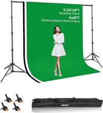 EMART 10x8.5ft Backdrop Stand for Photo Studio Adjustable Background