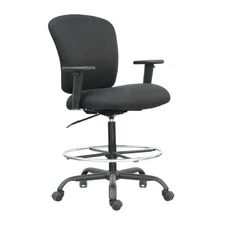 Alera ALE Mota Series Big and Tall Stool, Black