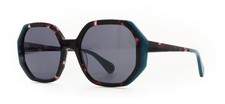 WOOW SUPER VISION 2 0162 Mahogany Peach Tortoise / Gray Sunglasses 53mm