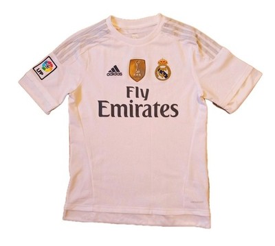 Adidas Real Madrid 2015/2016 Home Trikot weiß FIFA PATCH YOUTH KINDER XL 176 S