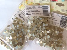 144 Swarovski Flatbacks 20ss White Opal/foiled. #2028