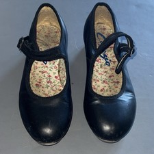 Capezio Black Mary Jane Strap Tap Dance Shoes Pair 3 1/2 medium