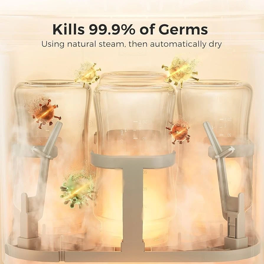 Combo esterilizador y secadora lavadora biberón Momcozy KleanPal Pro, BS03 Foto 3 de 4