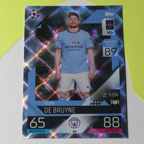 Kevin De Bruyne [Crystal] #20 2022 Topps Match Attax UEFA Champions League card