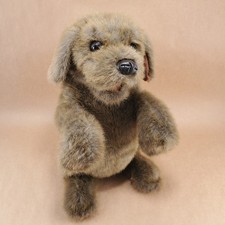Folkmanis Folktails Sitting Brown Puppy Dog Hand Puppet 14" Realistic Plush