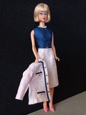 Vintage Barbie Dress, 1960s Chanel Style Suit tailleur