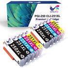 10Pk Pgi-250 Xl Cli-251 Xl Ink Cartridges For Canon Pixma Mx722 Mx922 Mg5422