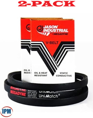 2-PACK! MEGADYNE/JASON A52 4L540 UniMatch  Multi-Plus V-Belt 1/2'' Wide  54'' Long