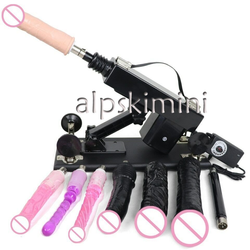 Sex Machine Automatic With Dildo Attachments Masturbation Pumping Gun Vibrator