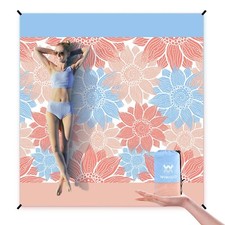 WIWIGO Beach Blanket Sandproof Extra Large Beach Mat Adults Waterproof Quick ...