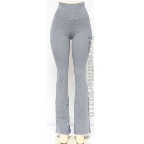Pantalones de yoga fitness atlético con cintura plegable pierna y ajustados para caminar senderismo - Imagen 5 de 7