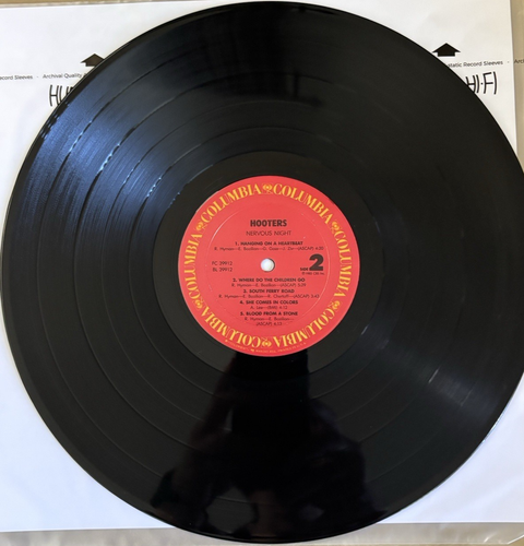 THE HOOTERS - Nervous Night (1985) Vinyl LP Record. NM- vinyl/VG+ sleeve + inner - Picture 7 of 8