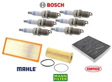 Spark Plug & Air Oil Cabin Filter Tune Up Kit 9pc OES for Audi Q7 3.0L 11-15