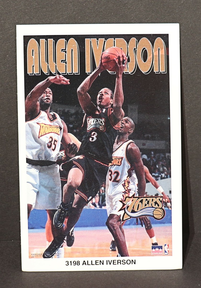 ALLEN IVERSON 76ers STARLINE NBA Mini Poster aprox 3 x 5 Inches