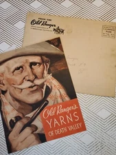 1933 Pacific Coast Borox Company Old Ranger's Yarns of Death Valley Promo w Env