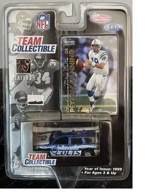 Peyton Manning Indianapolis Colts Team Collectible player card and Diecast car