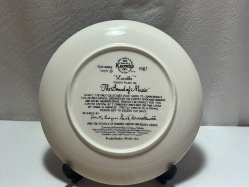 Bradford Ex. Knowles Collector Plate LAENDLER #7345B The Sound of Music - Picture 2 of 4