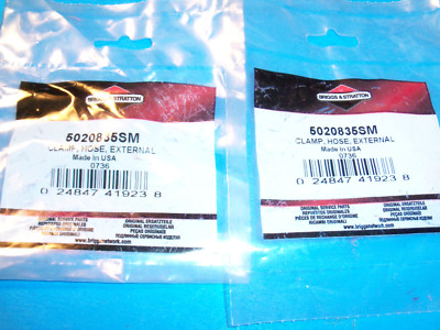 #ad NEW BRIGGS HOSE CLAMPS 5020835 OEM FREE SHIPPING 3 PACK B168 $4.98