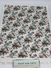 Norfolk Fields Fabrics Hand printed From England Dollhouse Miniature #1