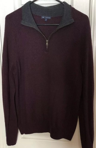 Gap Italian Merino Wool Men's Purple 