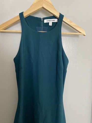 Elizabeth & James Sexy Claire abito verde acqua senza maniche racerback bodycon taglia 2 - Foto 3 di 6