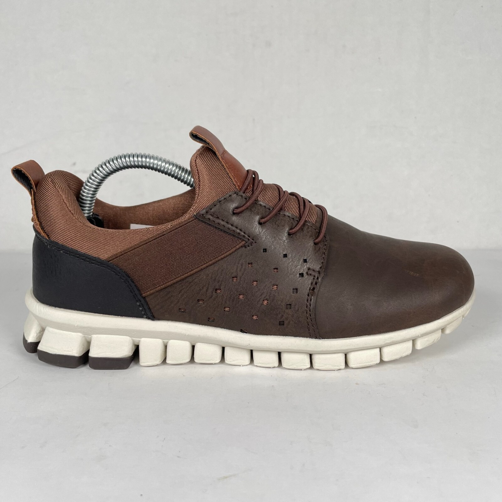 SAOLA Scarpe in ecopelle marrone NoSoX Betts Jr cervi bambini ragazzi taglia 4 5 EUR 36 5