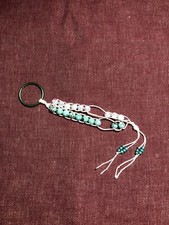 Sliding Row Counter for Knitting  Crochet, Glass Beads, Keychain Fob Style