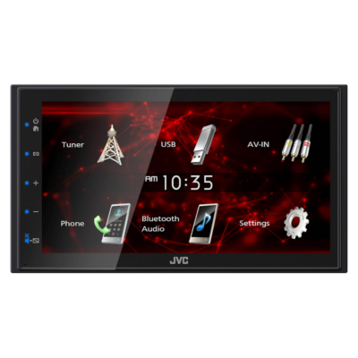 【中古】2DIN DGTL MEDIA RCVR W/BT JVC KW-M180BT 2-DIN Bluetooth Digital Multimedia Receiver w/ 6.8