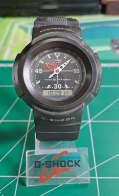 RARE VINTAGE(1989) CASIO G-SHOCK AW-500-1E (380) Japan A First Ana-Digi G-Shock