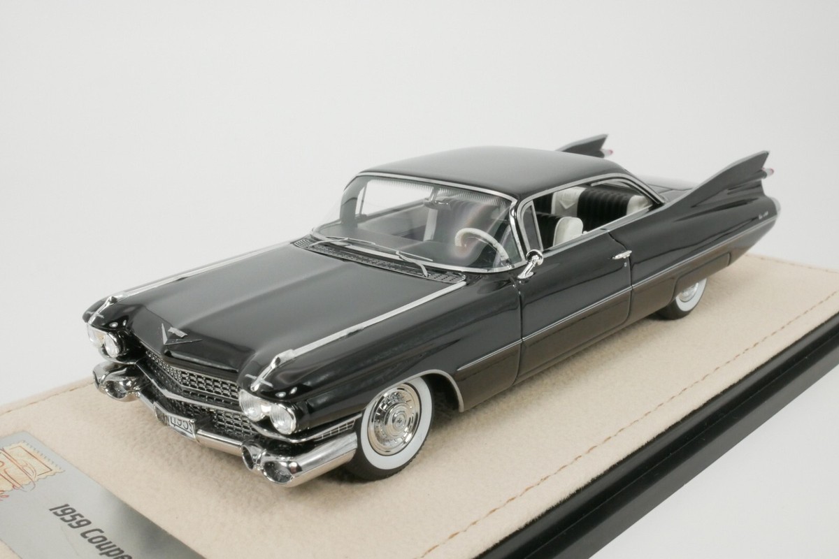 ミニカー 1959 CADILLAC COUPE DEVILLE w/ Cadillac DeVille coupe 1959 - black - 1 of 199 1/43 Stamp