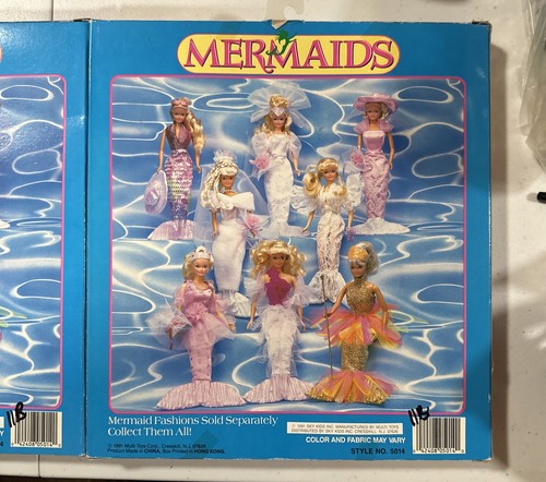 Lot Of 3 Vintage Mermaids 11.5 Inch Fashion Doll Clothing Pink 1991 Toys R Us - Picture 7 of 7
